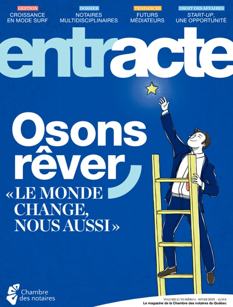 Magazine cover of "Osons rêver « Le monde change, nous aussi »"