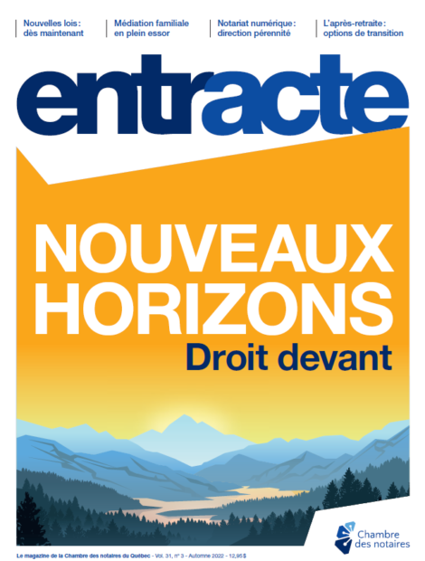 Magazine cover of "Nouveaux horizons"